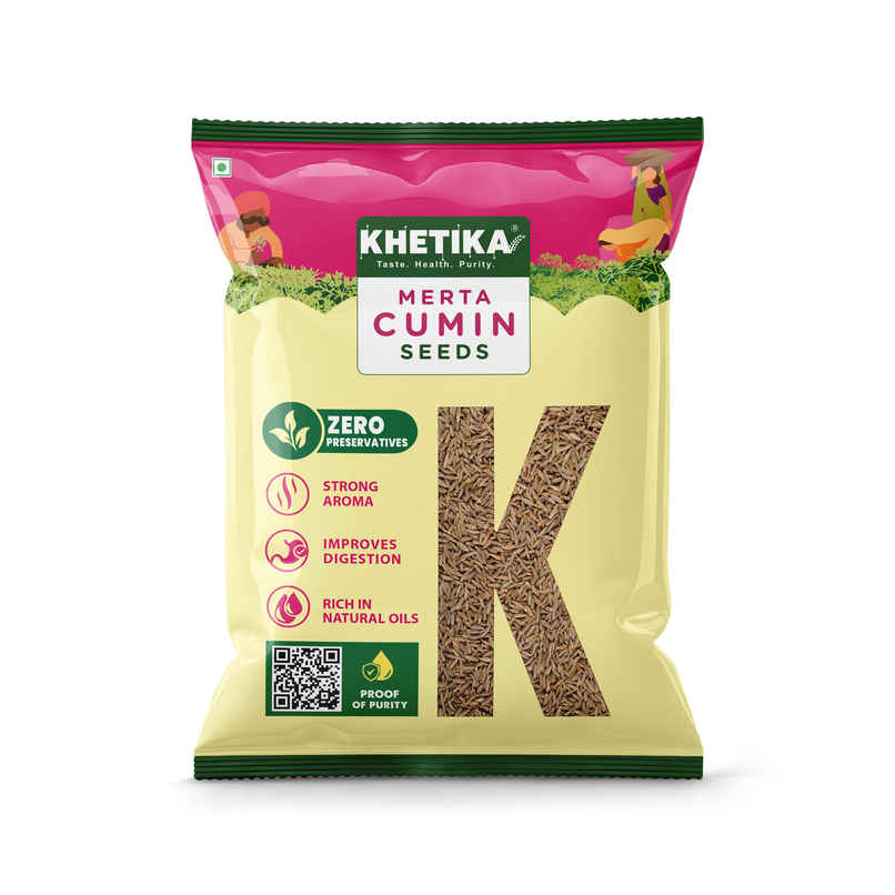 Khetika Merta Jeera Whole | Cumin Seeds | Strong Aroma | Zero Preservatives | Khetika Merta Jeera Whole | Cumin Seeds | Strong Aroma | Zero Preservatives |