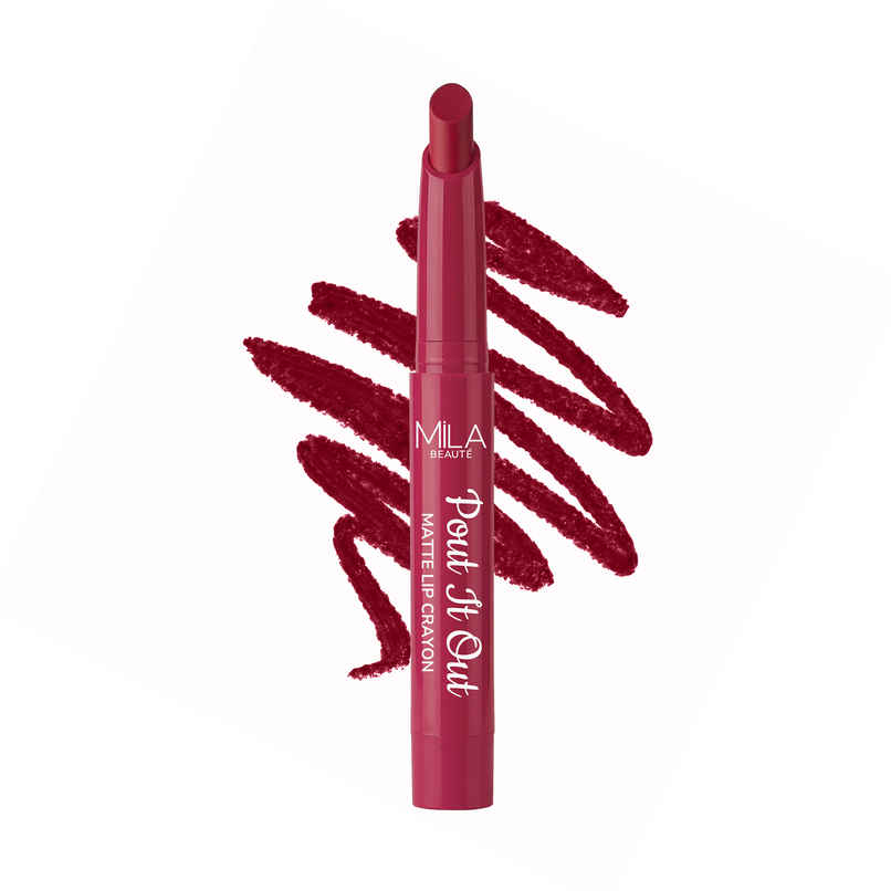Mila Beaute Pout It Out Lip Crayon Matte Finish Highly Pigmented | 112 Moana