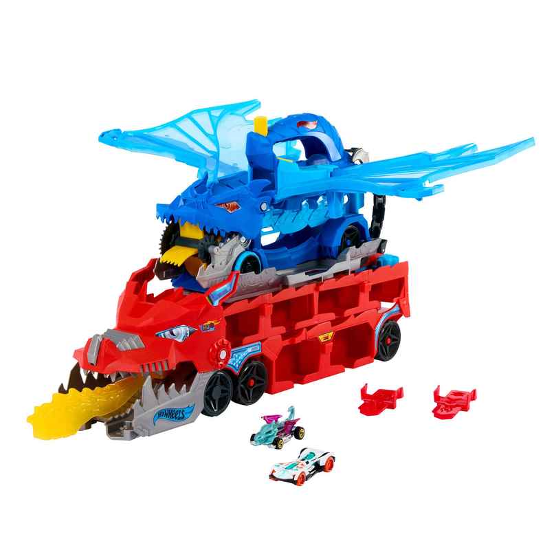 Hot Wheels Ultimate Dual Dragon Transporter with Cars Hot Wheels Ultimate Dual Dragon Transporter with Cars