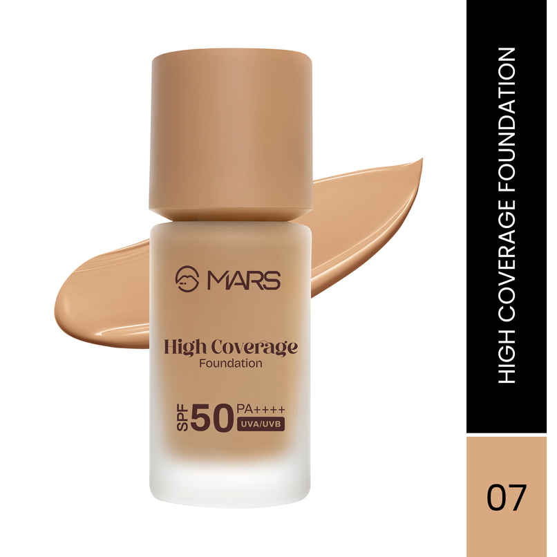 MARS Cosmetics High Coverage Liquid Foundation (Shade-07) MARS Cosmetics High Coverage Liquid Foundation (Shade-07)