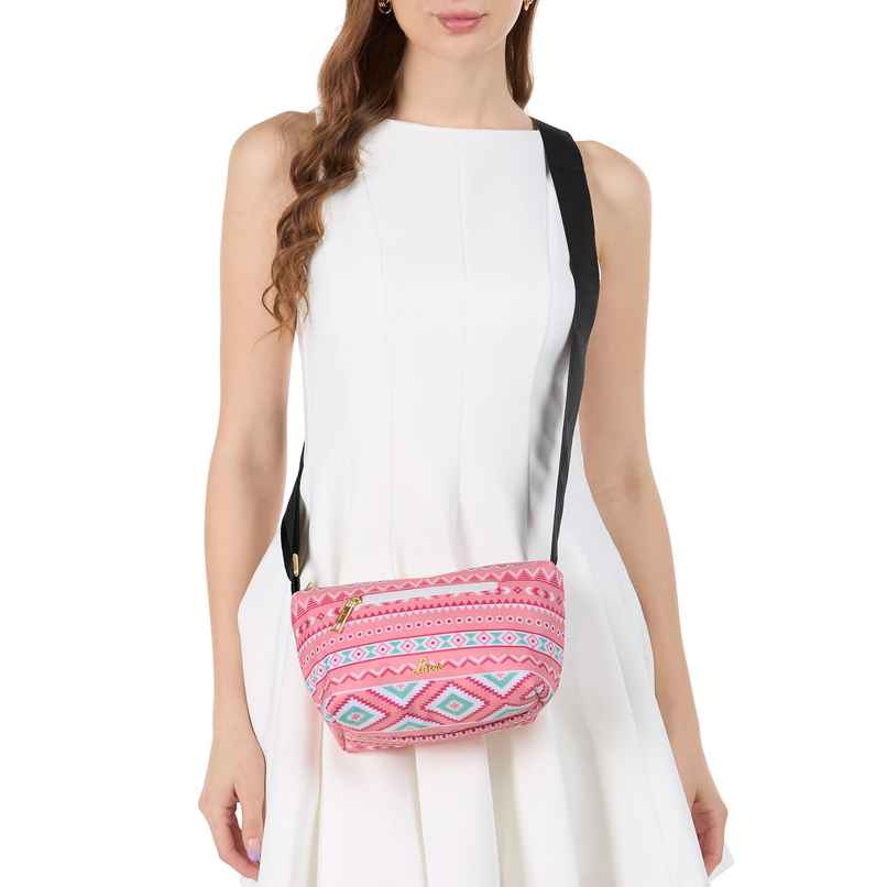 Lavie Women's Trixie Floral Cross Body Sling Bag | Ladies Purse Handbag | Light Pink