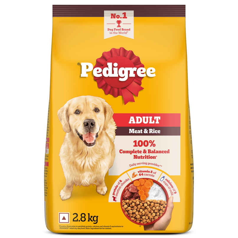 Pedigree Adult Meat & Rice Dry Dog Food