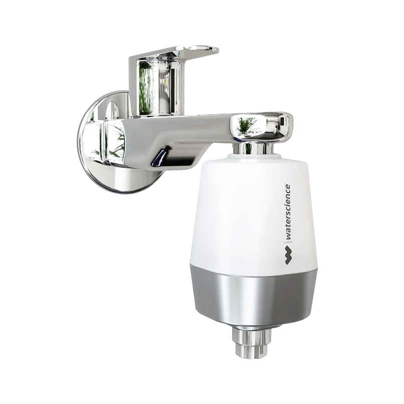 Waterscience Cleo Shower and Tap Filter for Hard Water - Borewell/Tanker Water, Model CLEO-SFU-717