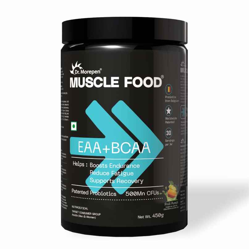 Dr. Morepen EAA + BCAA Helps Muscles Recovery | Fruit Punch Dr. Morepen EAA + BCAA Helps Muscles Recovery | Fruit Punch