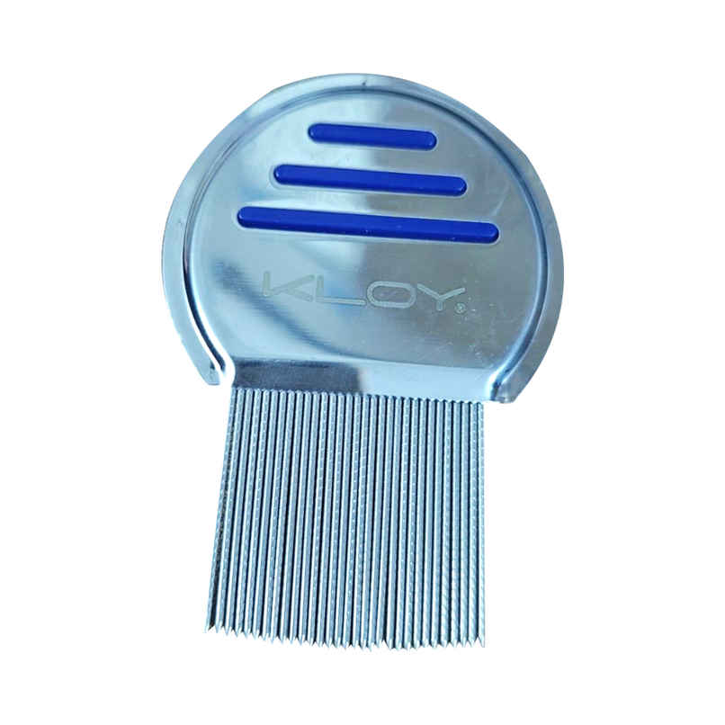 Kloy Stainless Steel Anti Lice Comb | Fine Tooth | Head Lice Removal Comb