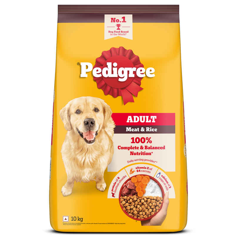 Pedigree Adult Meat & Rice Dry Dog Food Food