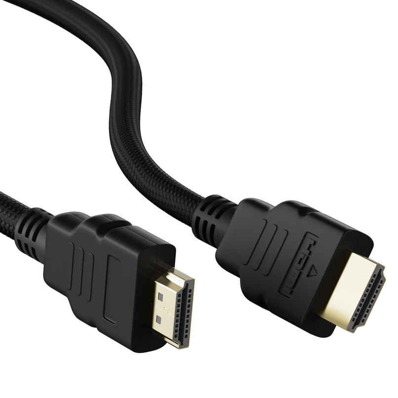 Ambrane (AHDMS-30) 3M High Speed HDMI Cable Supports 3D, 4K, ARC & CEC Extension, Gold Plated Connectors, Compatible with HDMI-Enabled TV, Set Top Box, Blu-ray, Gaming Consoles - Black