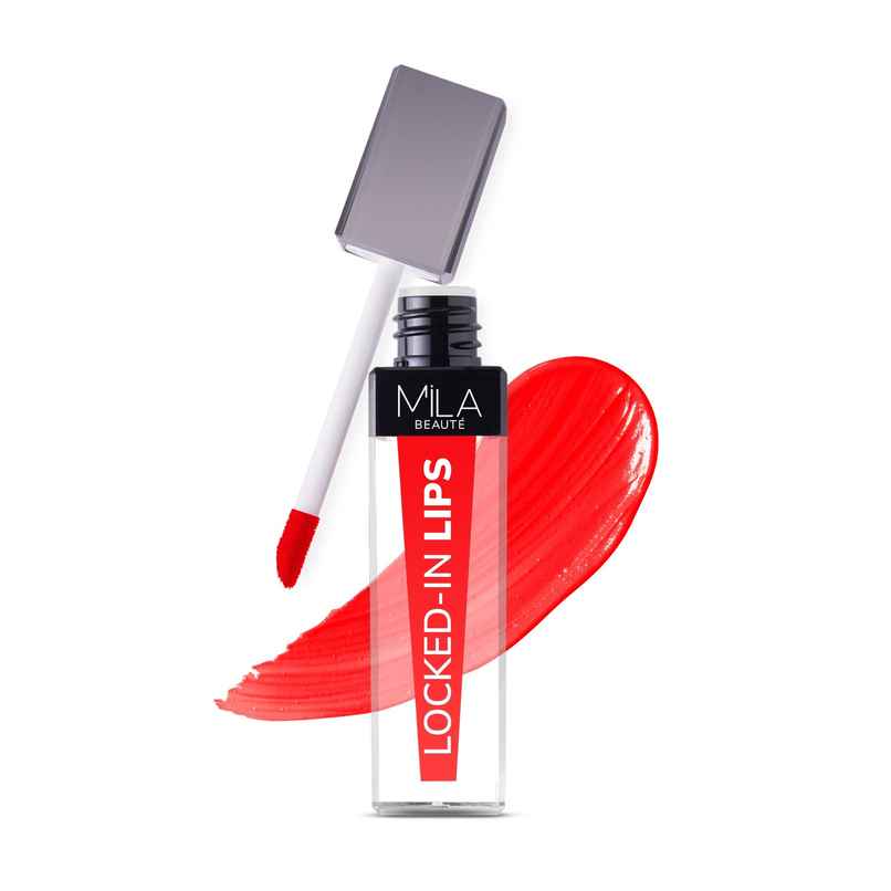 Mila Beaute Transfer-Proof Locked-In Liquid Lipstick- 14 Cherry Sundae