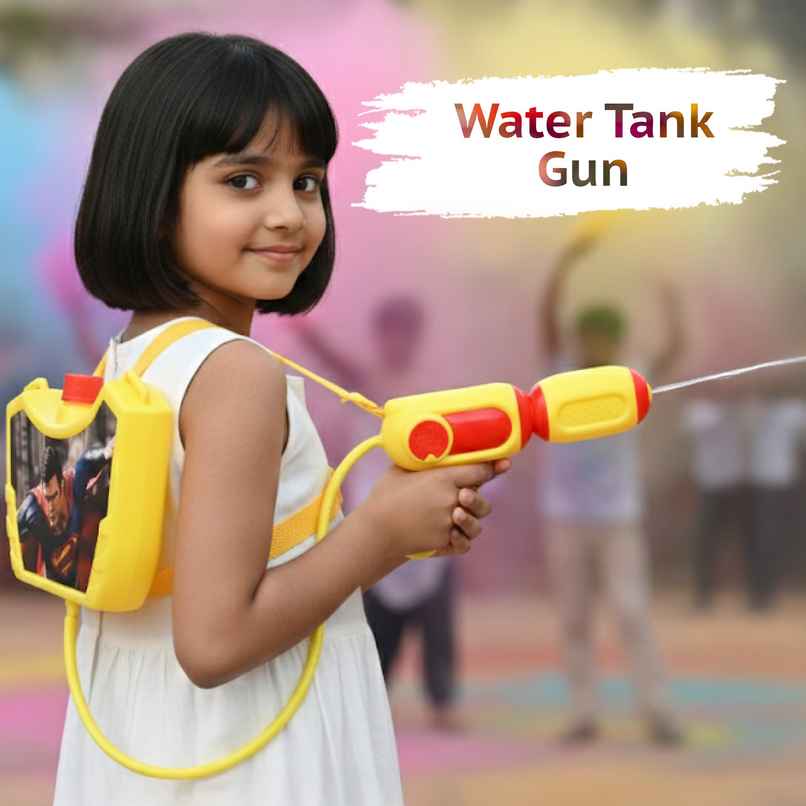 Superman Holi Water Tank Pichkari | 1.25 L | Tomuncle Superman Holi Water Tank Pichkari | 1.25 L | Tomuncle