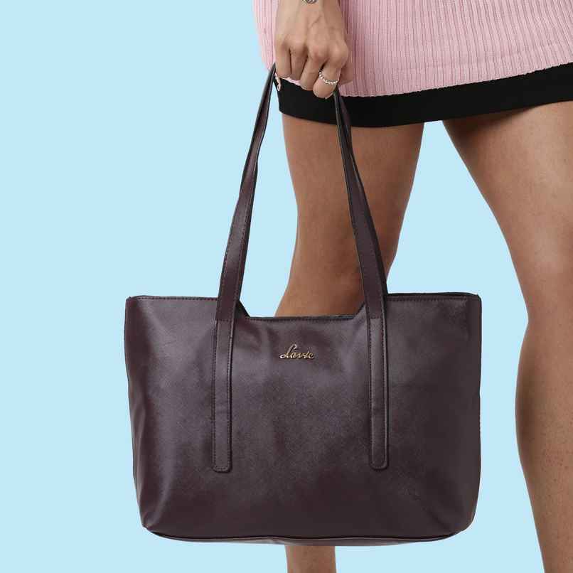 Lavie Women's Batsu Synthetic Leather Tote Bag | Medium | Maroon