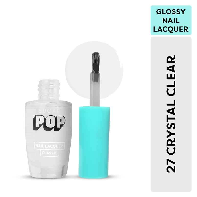 SUGAR POP Nail Lacquer | 27 Crystal Clear | Long-Lasting Shine