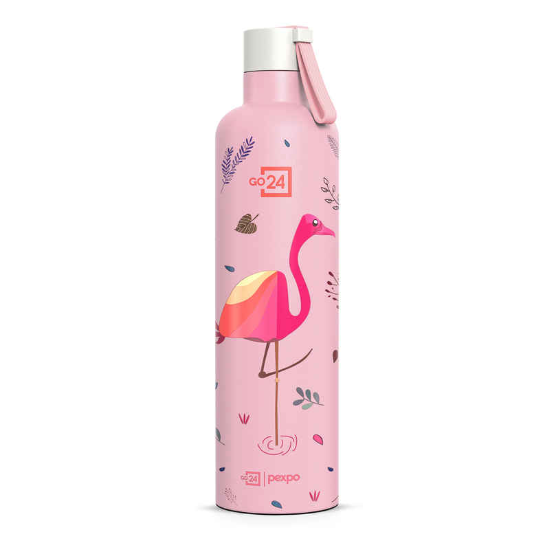 Pexpo 24 Hrs Hot & Cold Isi Certified Oslo With Printed Design Vacuum Insulated Bottle 750 ml Flask Pexpo 24 Hrs Hot & Cold Isi Certified Oslo With Printed Design Vacuum Insulated Bottle 750 ml Flask