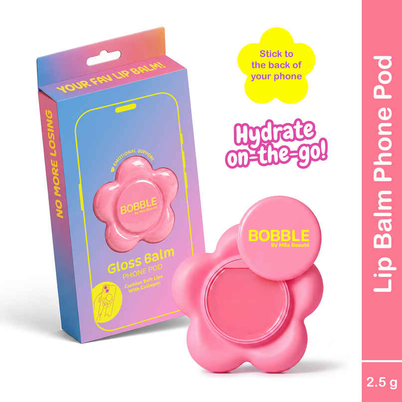 Mila Beaute Bobble Gloss Balm Phone Pod with Peptide & Collagen - Bubble Yum Mila Beaute Bobble Gloss Balm Phone Pod with Peptide & Collagen - Bubble Yum