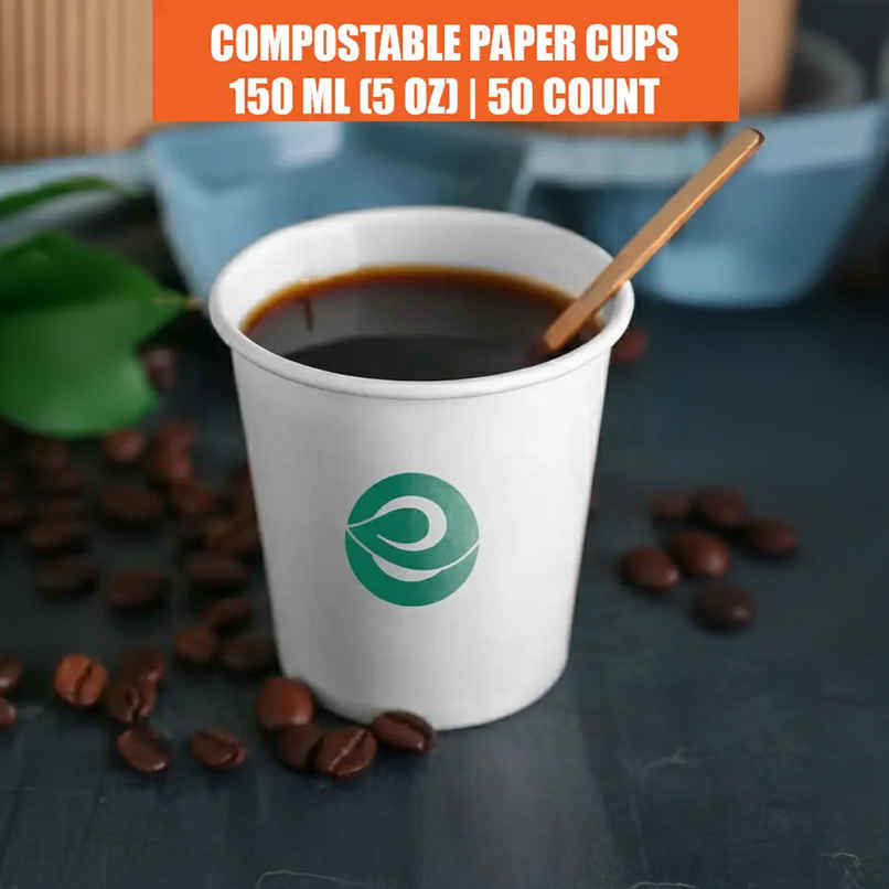Disposable Cup Glass | 150 ml | 50 Count | Eco Soul