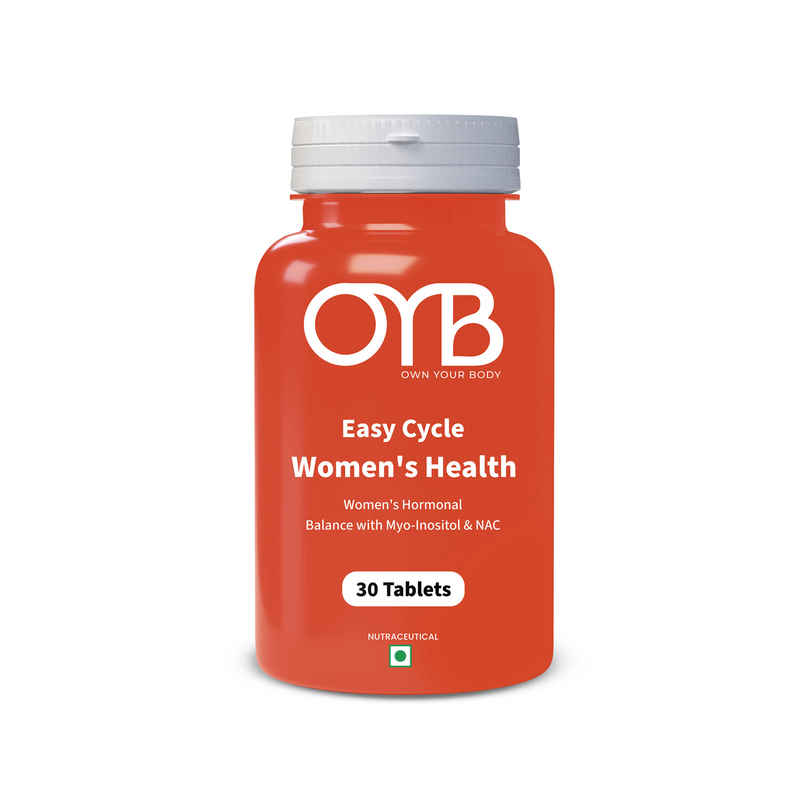 OYB PCOS Support Supplement for Women with Myo-Inositol & NAC for Hormonal Balance | OYB Easy Cycle OYB PCOS Support Supplement for Women with Myo-Inositol & NAC for Hormonal Balance | OYB Easy Cycle