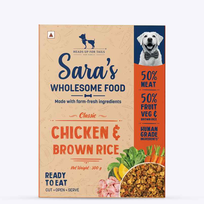 HUFT Sara's Wholesome Dog Food - Chicken & Brown Rice Packet
