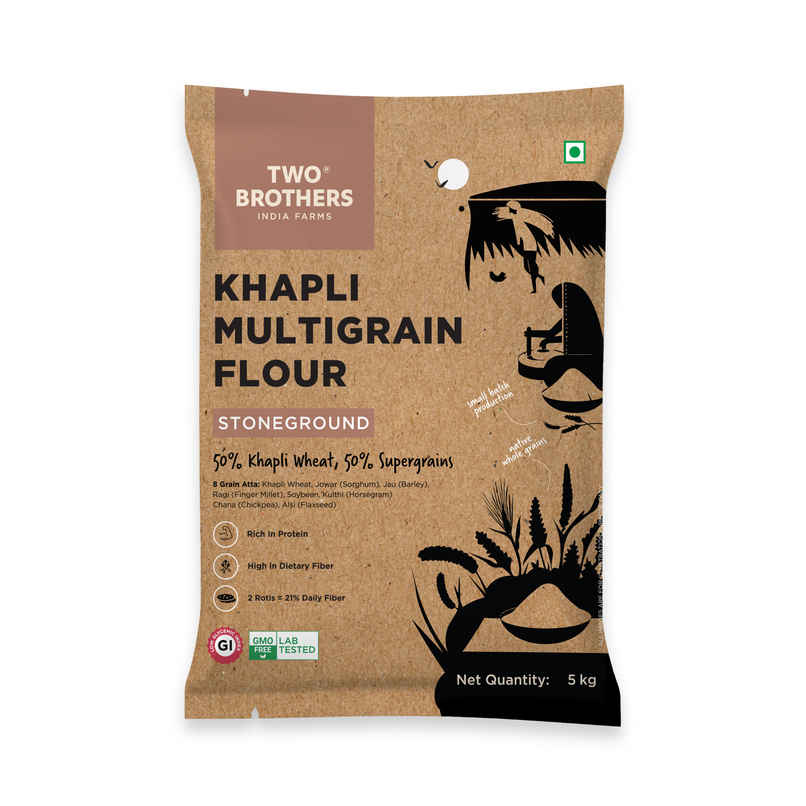 Two Brothers Khapli Multigrain Atta 8-grains-in-1
