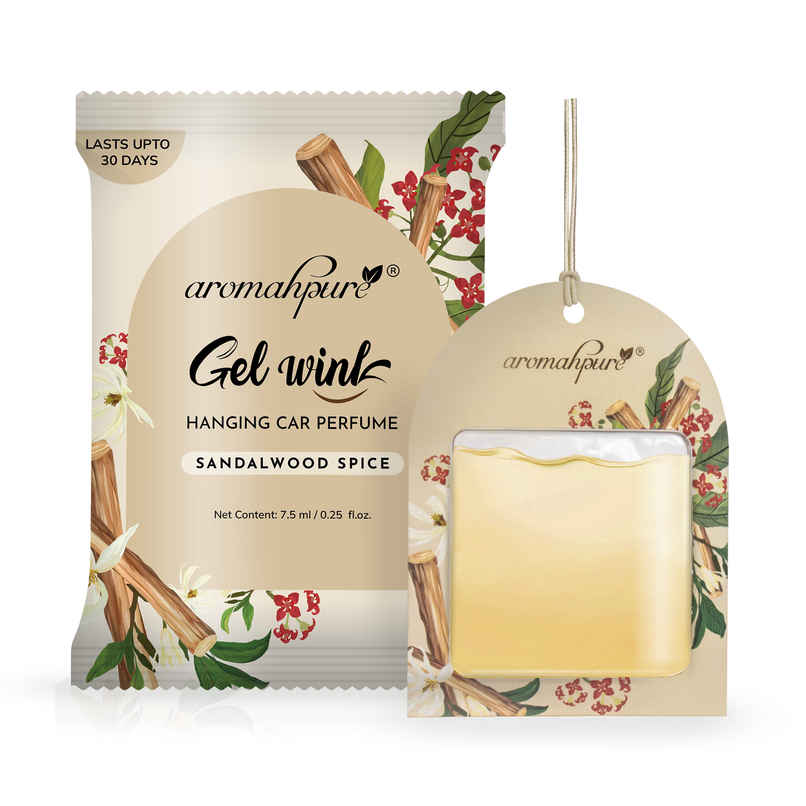 Aromahpure Gel Wink Car Perfume - Sandalwood | Long-Lasting | 30 Days