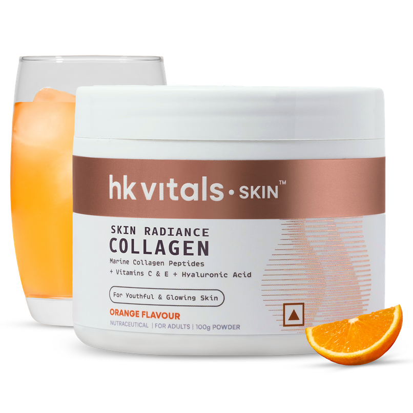 hk vitals Skin Radiance Collagen Supplement with Biotin (Orange, 100g) hk vitals Skin Radiance Collagen Supplement with Biotin (Orange, 100g)