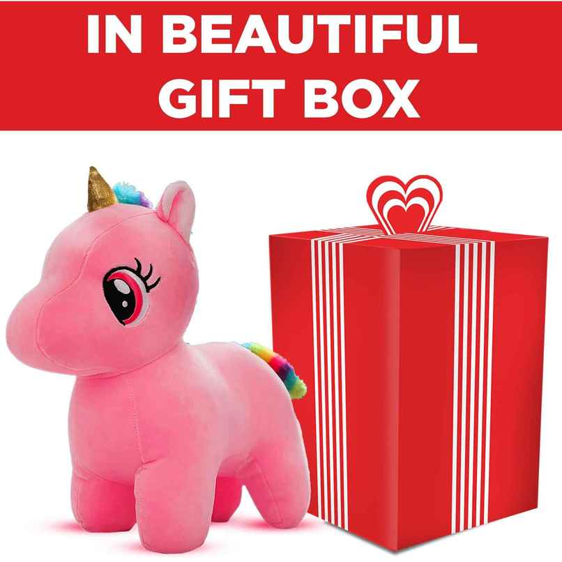 Michelle's Unicorn Pink | Premium Plush Soft Toy for Kids & Adults | With Gift Box