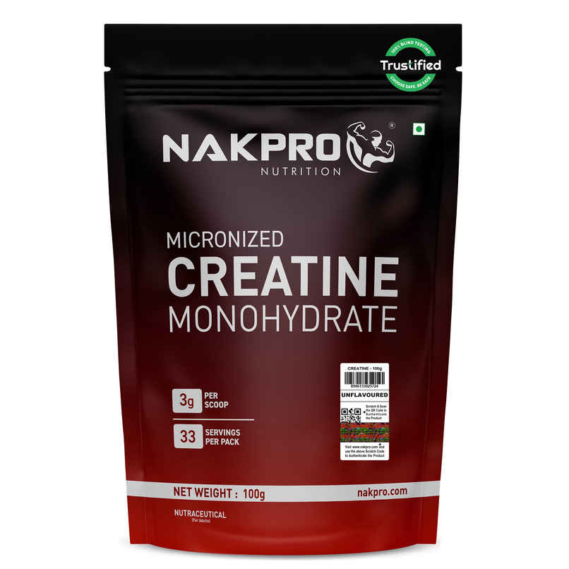 Nakpro Micronised Creatine Monohydrate Powder | Unflavoured Nakpro Micronised Creatine Monohydrate Powder | Unflavoured