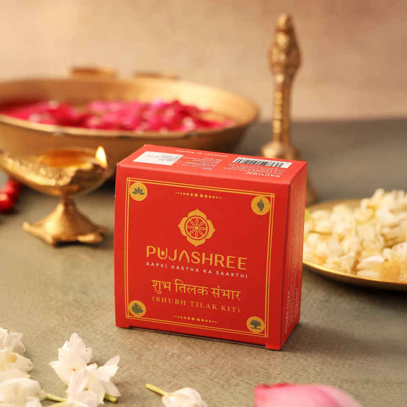 Shubh Tilak Kit | Kalava | Kumkum | Akshat | Pujashree Shubh Tilak Kit | Kalava | Kumkum | Akshat | Pujashree