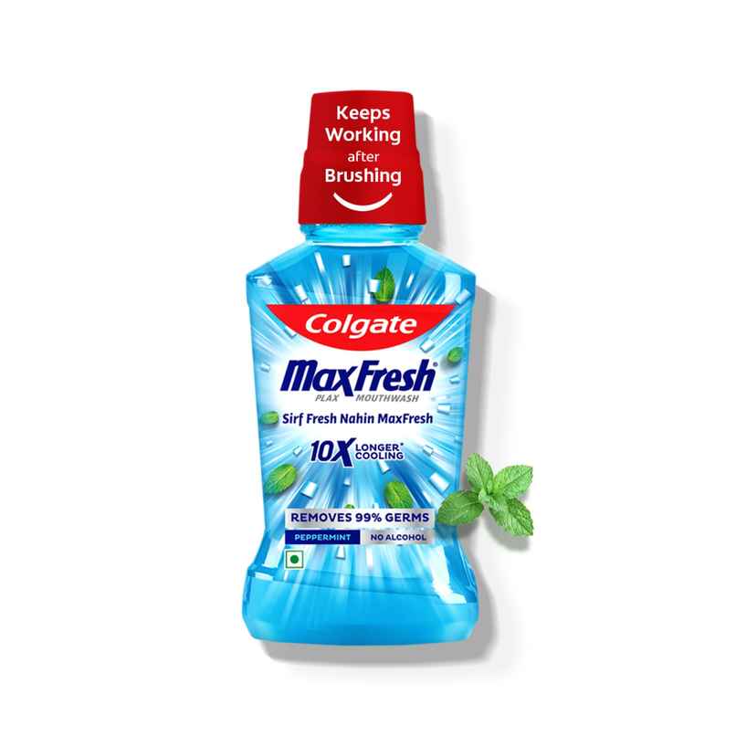Colgate Plax Pepper Mint Mouthwash, 0% Alcohol, Antibacterial Mouth Wash for Bad Breath Colgate Plax Pepper Mint Mouthwash, 0% Alcohol, Antibacterial Mouth Wash for Bad Breath