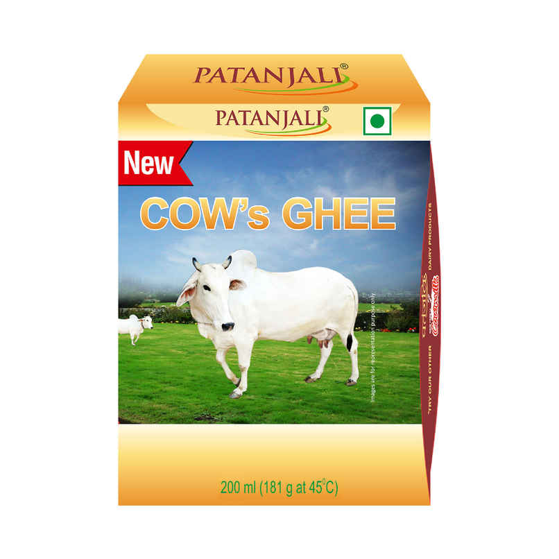 Patanjali Cow Ghee PET Jar - Pure Danedar, Rich Aroma, Cow Ghee Patanjali Cow Ghee PET Jar - Pure Danedar, Rich Aroma, Cow Ghee