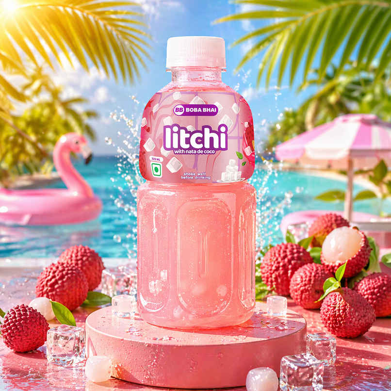 Boba Bhai Litchi with Nata de Coco
