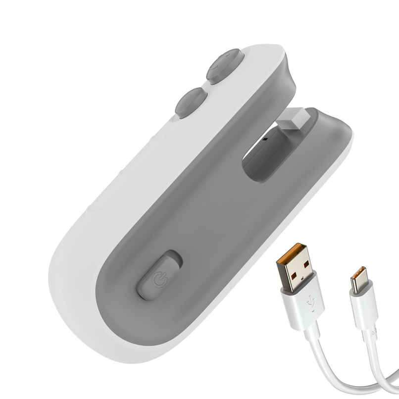 Aroma Portable Handheld Sealer for Mini Food Packet Sealer with Type C Charging Hand Held | White