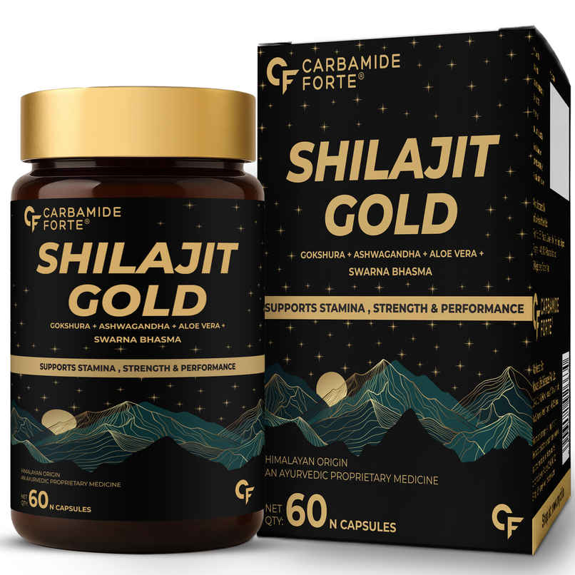 Carbamide Forte Shilajit Gold Capsules For Men With Pure Shilajit Swarna Bhasma,Gokshura,Ashwagandha Carbamide Forte Shilajit Gold Capsules For Men With Pure Shilajit Swarna Bhasma,Gokshura,Ashwagandha