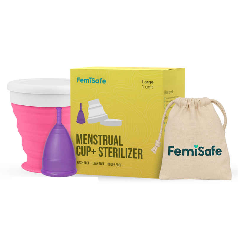 Femisafe Menstrual Cup & Sterilizer Large Femisafe Menstrual Cup & Sterilizer Large