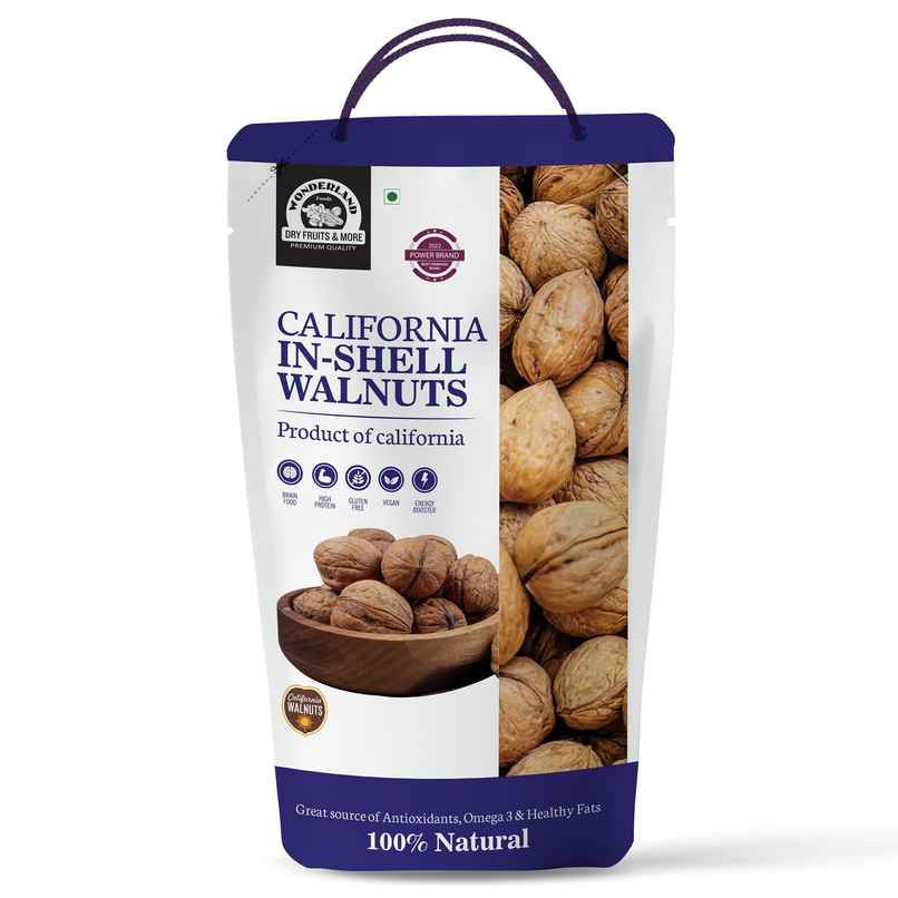 Wonderland Foods Vrat California In-shell Walnuts Wonderland Foods Vrat California In-shell Walnuts