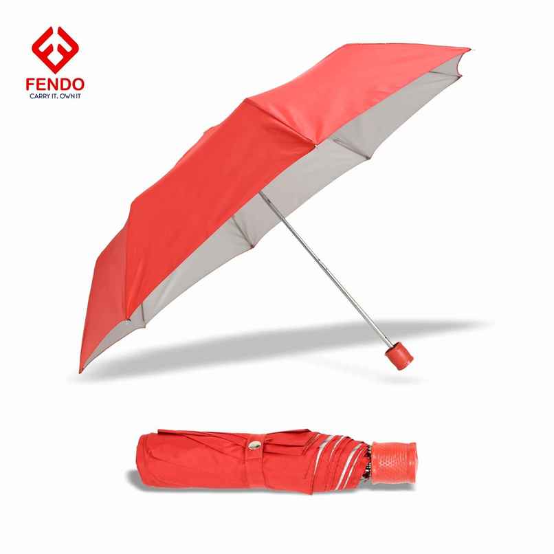 Fendo Hand Open | Red Umbrella | 21.5 inch | 3 Fold Fendo Hand Open | Red Umbrella | 21.5 inch | 3 Fold