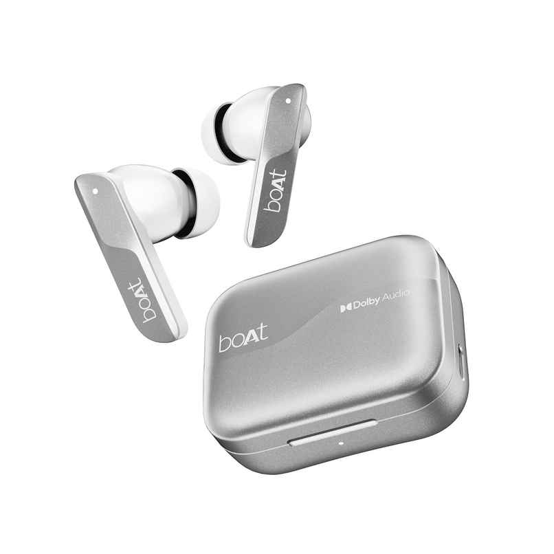 boAt Airdopes 800 TWS Earbuds, Dolby Audio, Adaptive EQ by Mimi, 4Mics AI ENx, App Support, Fast Charge, IPX5, v5.3 Bluetooth TWS in Ear Earbuds Wireless Earphones with mic - Interstellar White boAt Airdopes 800 TWS Earbuds, Dolby Audio, Adaptive EQ by Mimi, 4Mics AI ENx, App Support, Fast Charge, IPX5, v5.3 Bluetooth TWS in Ear Earbuds Wireless Earphones with mic - Interstellar White