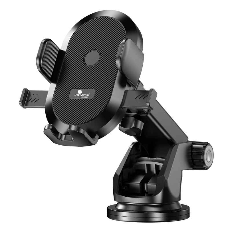 Kratos windshield Car Mobile Holder with one click | 360� Rotatable| Multiple View Angles