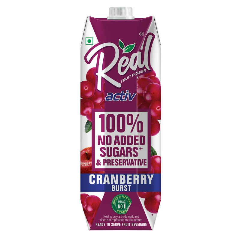 Real Activ Cranberry Juice | No Added Sugars & Preservatives