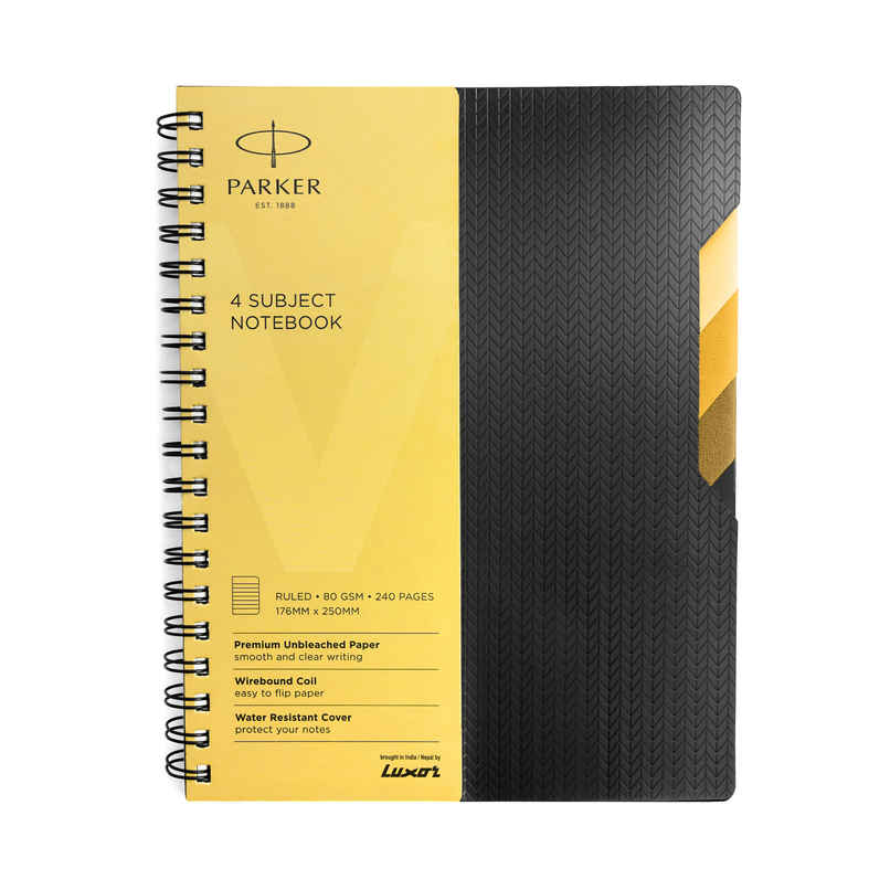 Parker Vector Gold B5 Size 4 Subject Note Book