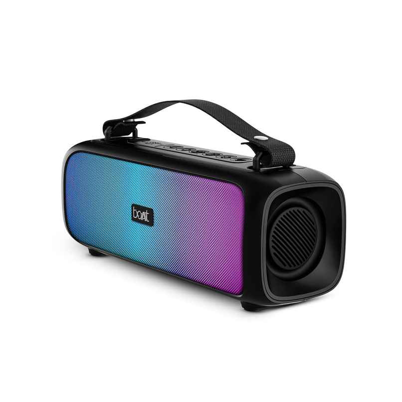 boAt Stone 580 BT Speaker w/ 12W RMS Stereo Sound, 8H Playtime & TWS Feature (Midnight Black)