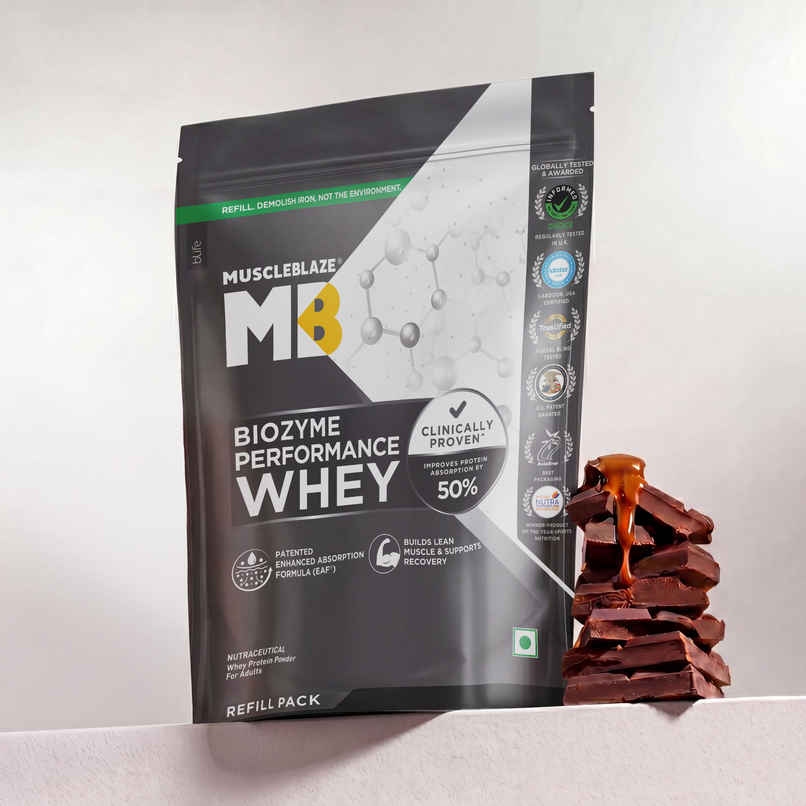 MuscleBlaze Biozyme Performance Whey Protein Powder (Rich Chocolate) MuscleBlaze Biozyme Performance Whey Protein Powder (Rich Chocolate)