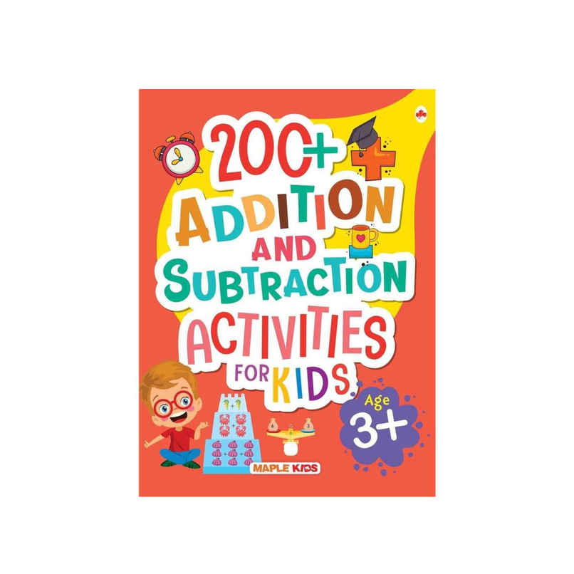 Math Activity Book for Kids - 200+ Addition and Subtraction for Age 3+ Years