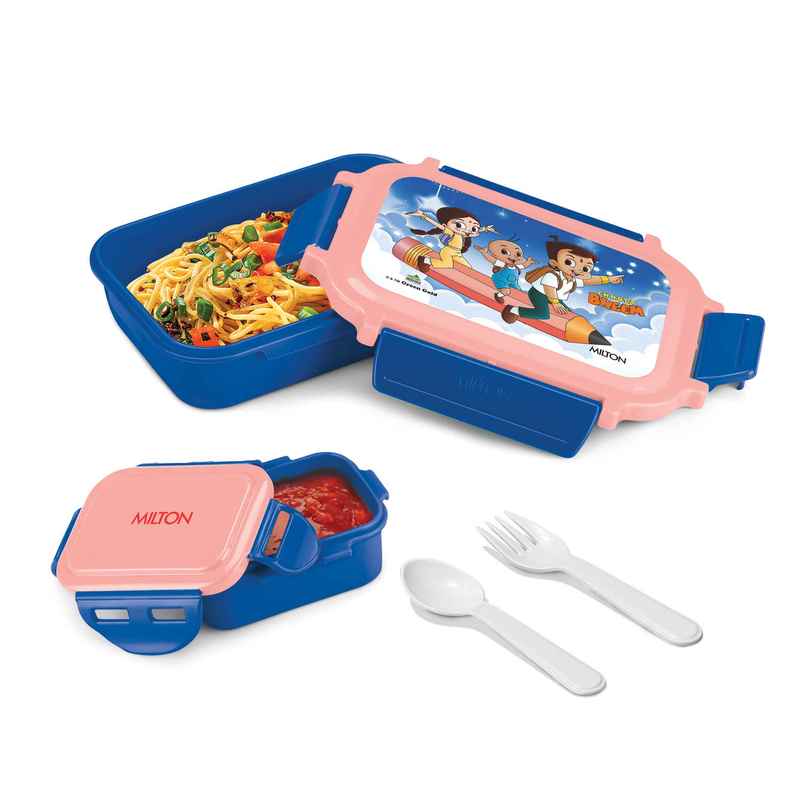 Milton Sherry Kids Tiffin Lunch Box | 520 ml | Blue | Bheem