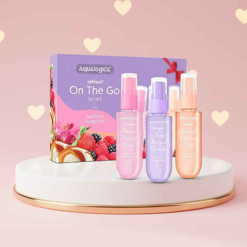 Aqualogica Refresh+ Perfume Body Mist | Double Duty Mist For Hair & Body Aqualogica Refresh+ Perfume Body Mist | Double Duty Mist For Hair & Body