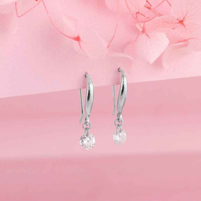 Giva Silver Classic Shiny Drop Earrings | ER02768