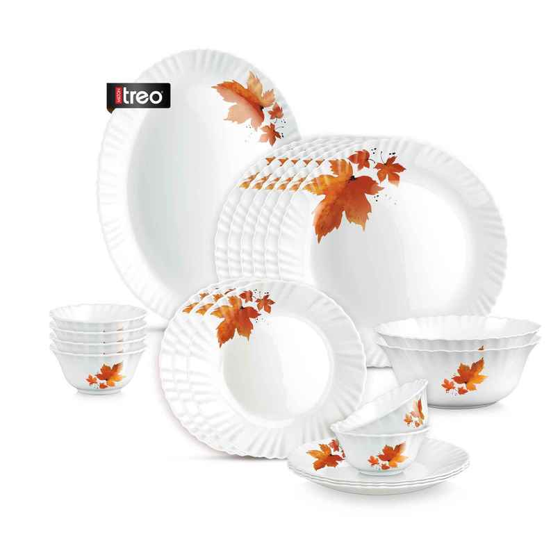 Treo by Milton Opalware Aurelia Mapelle Dinner Set Treo by Milton Opalware Aurelia Mapelle Dinner Set