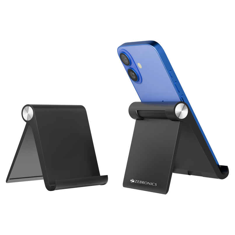 Zebronics MTS30 Foldable Stand | Multi Angle | Portable | For Mobile, Tablet Zebronics MTS30 Foldable Stand | Multi Angle | Portable | For Mobile, Tablet