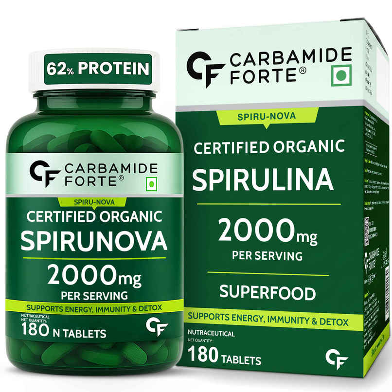 Carbamide Forte 100% Organic Spirulina Tablets 2000 mg Per Serving - Spirulina Powder Organic Tablet Carbamide Forte 100% Organic Spirulina Tablets 2000 mg Per Serving - Spirulina Powder Organic Tablet