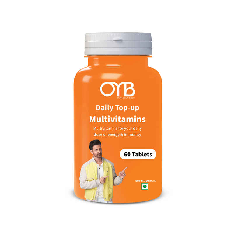OYB Multivitamin with 24 Nutrients, Probiotics & Herbs | 60 Tablets | OYB Daily Top-Up OYB Multivitamin with 24 Nutrients, Probiotics & Herbs | 60 Tablets | OYB Daily Top-Up