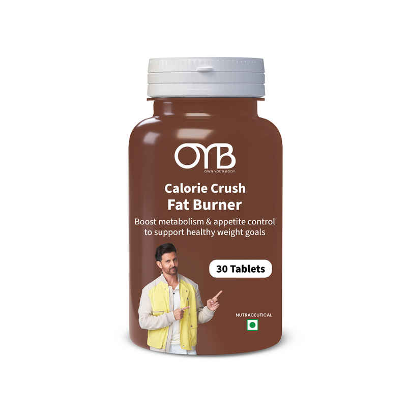 OYB Fat Burner with Garcinia, Green Tea & ACV | 30 Tablets | OYB Calorie Crush OYB Fat Burner with Garcinia, Green Tea & ACV | 30 Tablets | OYB Calorie Crush