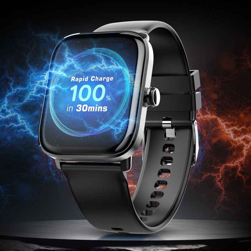Pebble Ultra Rapid Smartwatch | 1.83 in HD Display, BT Calling, Fast Charge & Metal Build Pebble Ultra Rapid Smartwatch | 1.83 in HD Display, BT Calling, Fast Charge & Metal Build